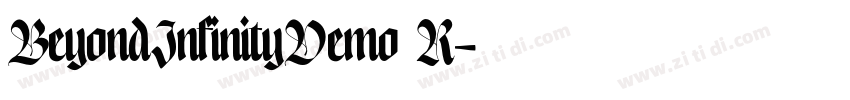 BeyondInfinityDemo R字体转换